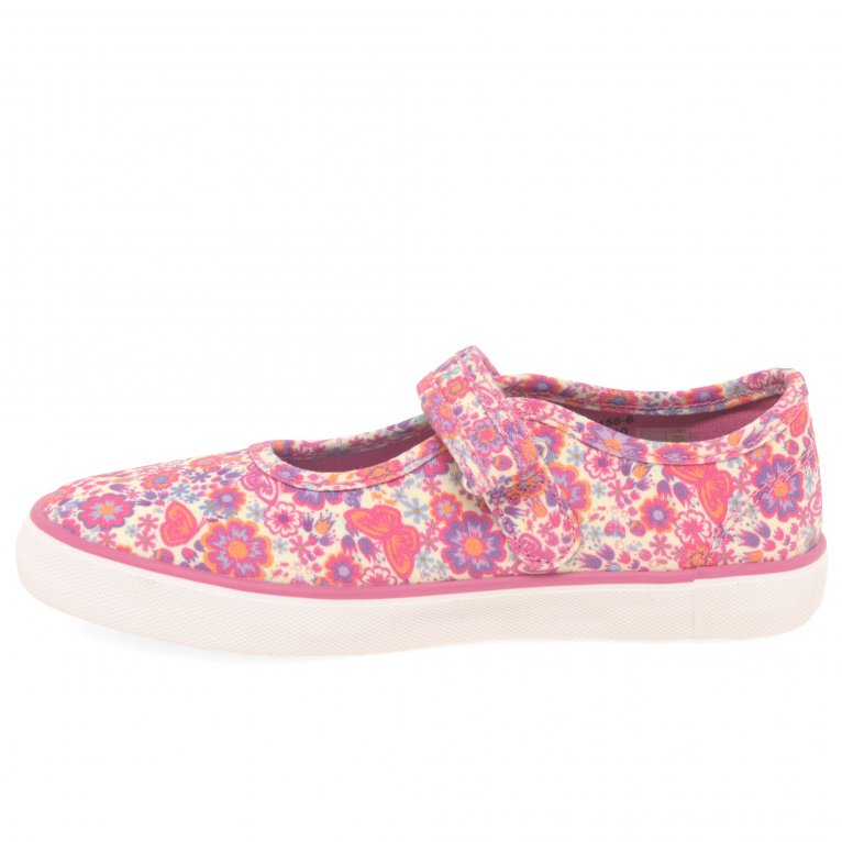 Charles Clinkard Start-Rite Busy Lizzie Girls Infant Canvas Shoes