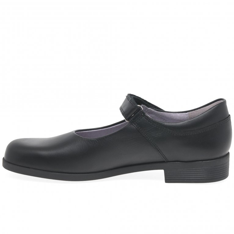Charles Clinkard Start-Rite Samba Girls Black Mary-Jane School Shoes