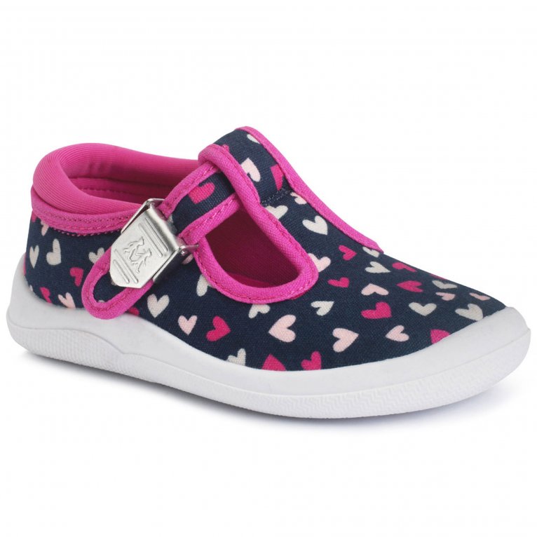 charles clinkard Start-Rite Wriggles T-Bar Girls Infant Canvas Shoes