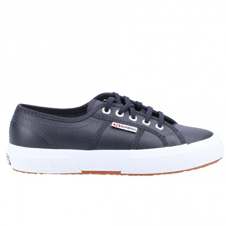 Charles Clinkard Superga 2750 Tumbled Leather Mens Trainers