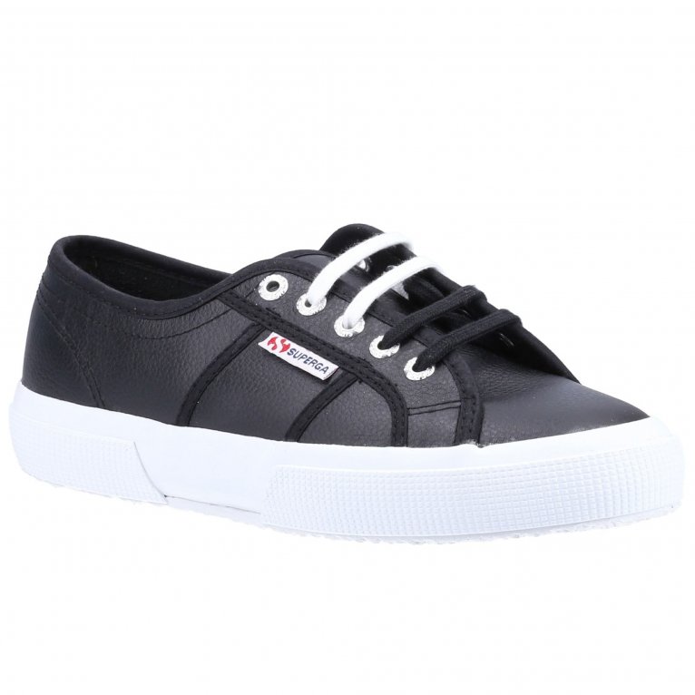 charles clinkard Superga 2750 Tumbled Leather Womens Trainers