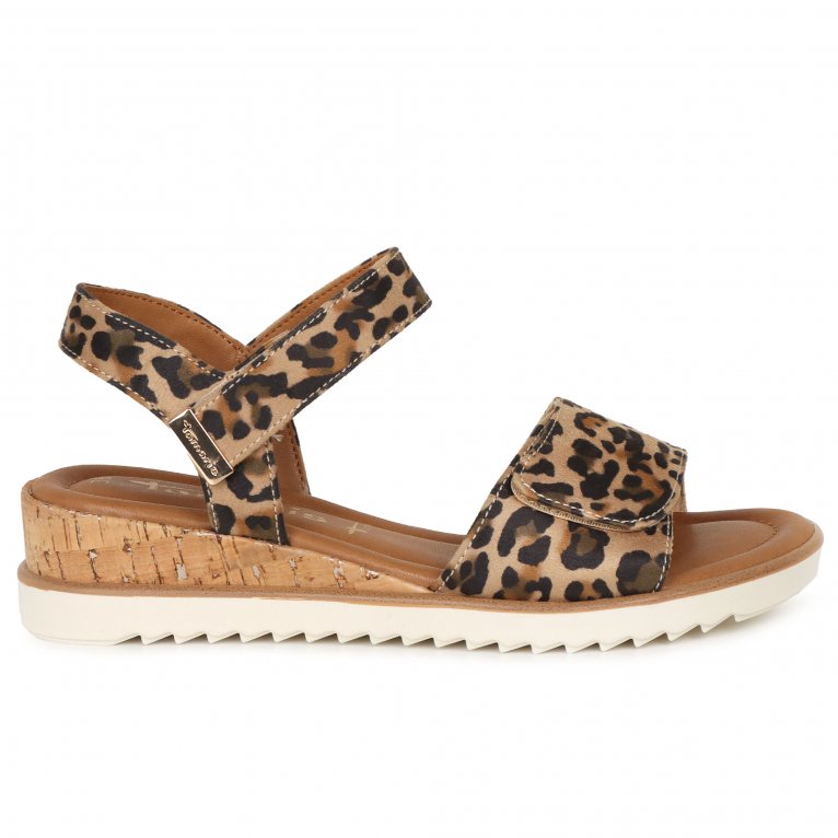 Charles Clinkard Tamaris Iris Womens Low Wedge Sandals