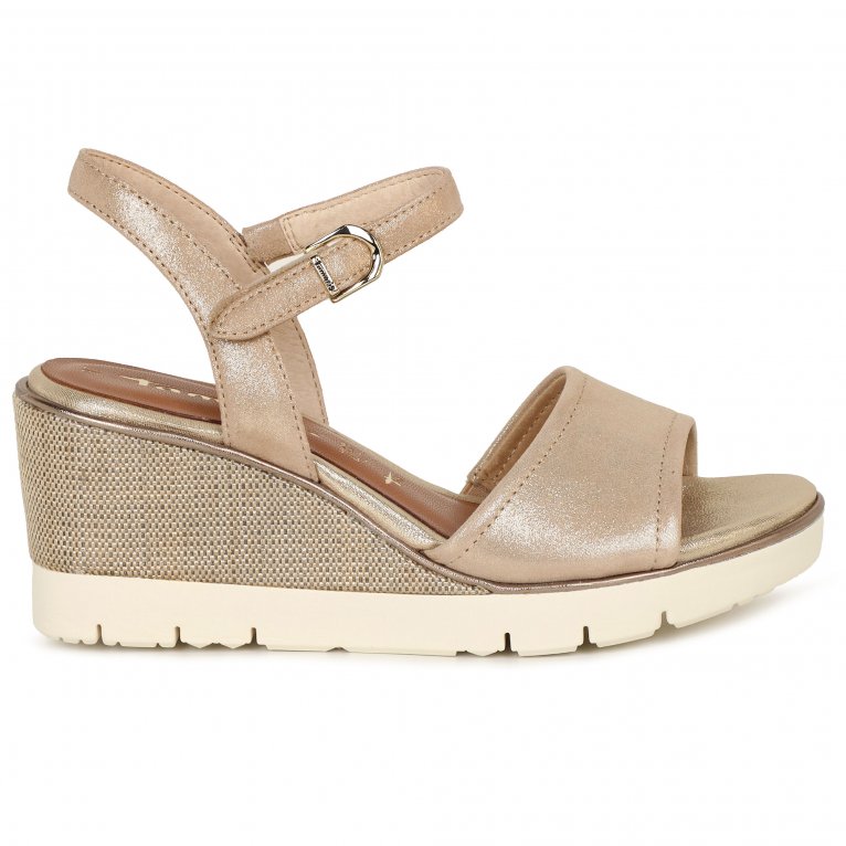 Charles Clinkard Tamaris Tulip Womens Wedge Heel Espadrille Sandals