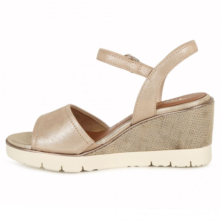 Charles Clinkard Tamaris Tulip Womens Wedge Heel Espadrille Sandals