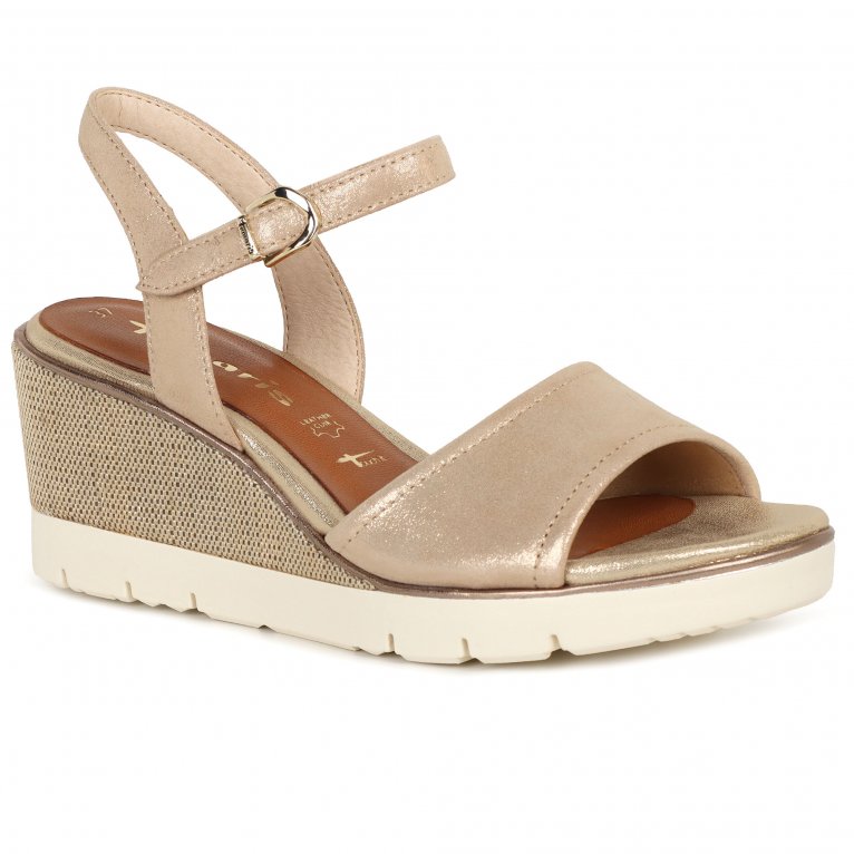 charles clinkard Tamaris Tulip Womens Wedge Heel Espadrille Sandals