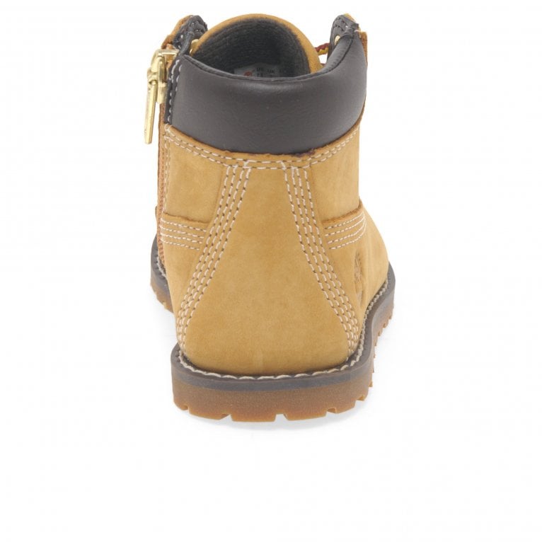 Charles Clinkard Timberland Pokey Pine Zip Boys Nubuck Toddler Boots