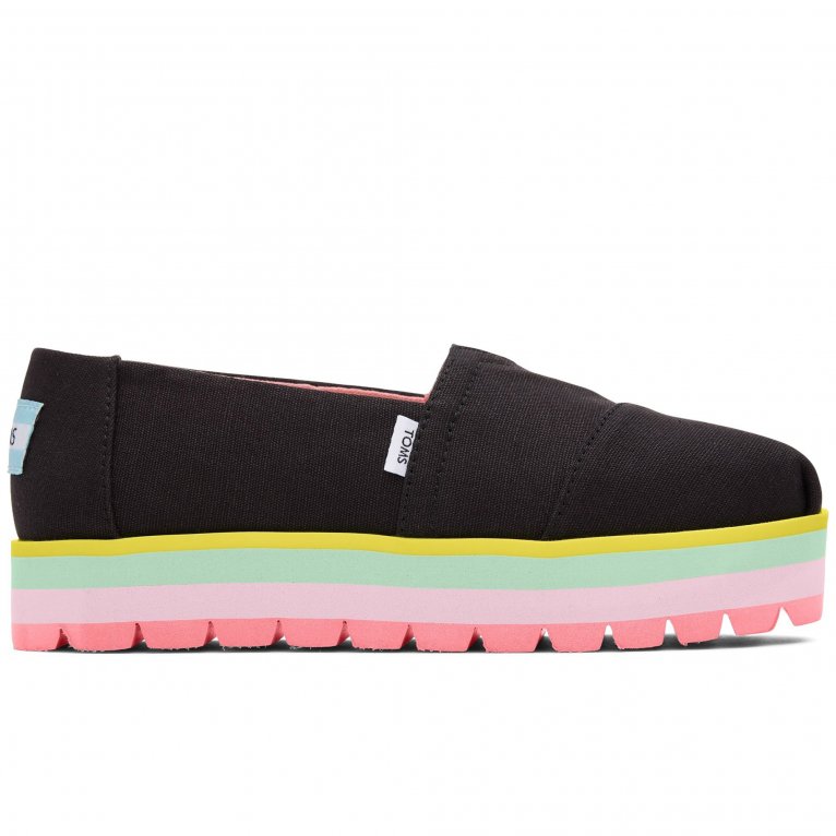 charles clinkard TOMS Alpargata Platform Girls Shoes