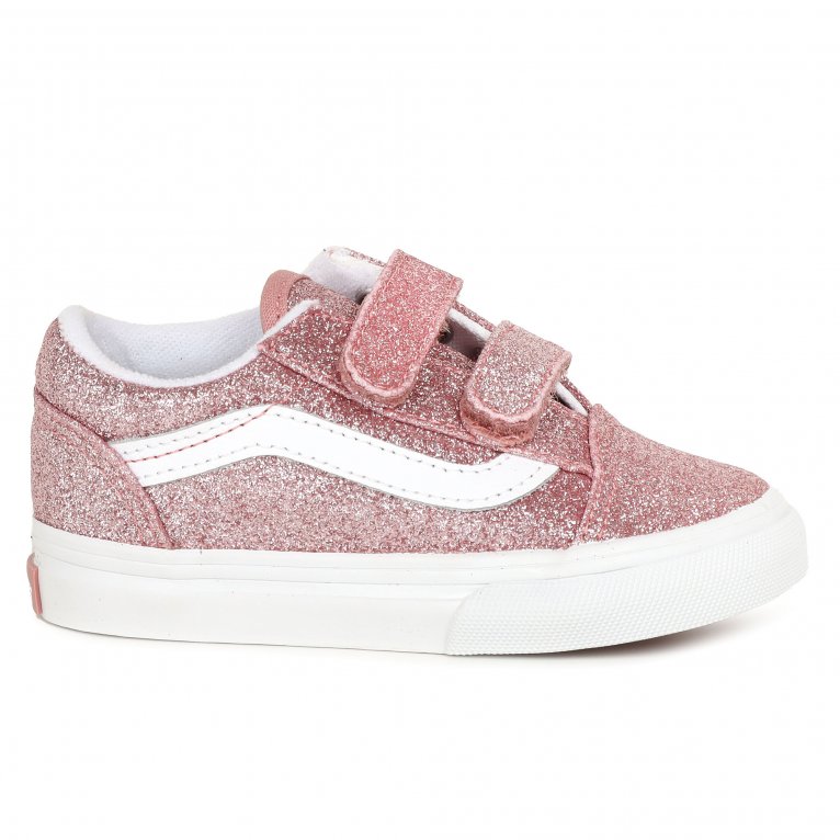 Charles Clinkard Vans Old Skool V Tod Girls Canvas Shoes