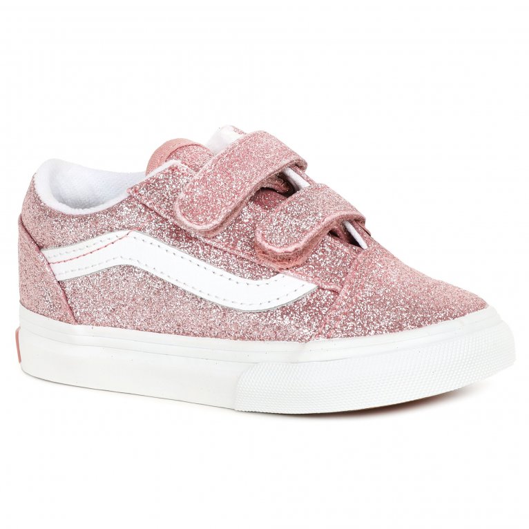 charles clinkard Vans Old Skool V Tod Girls Canvas Shoes
