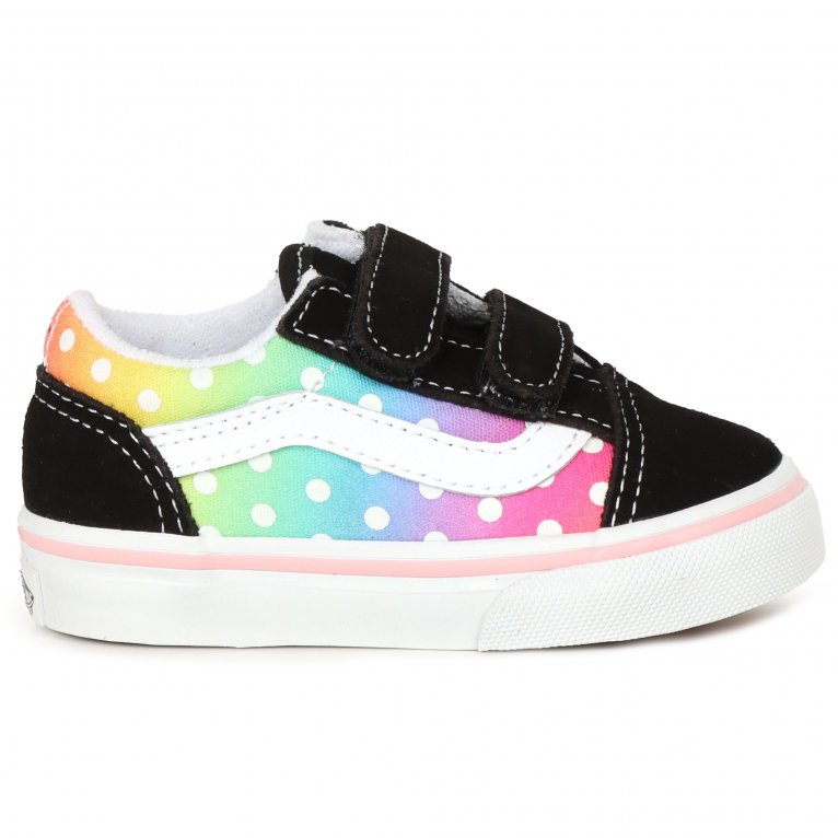 Charles Clinkard Vans Old Skool V Tod Girls Infant Canvas Shoes