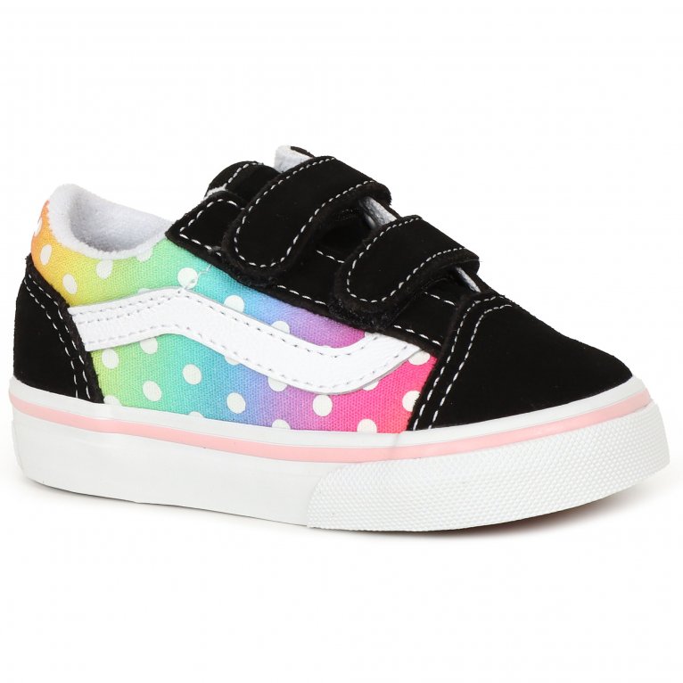 charles clinkard Vans Old Skool V Tod Girls Infant Canvas Shoes