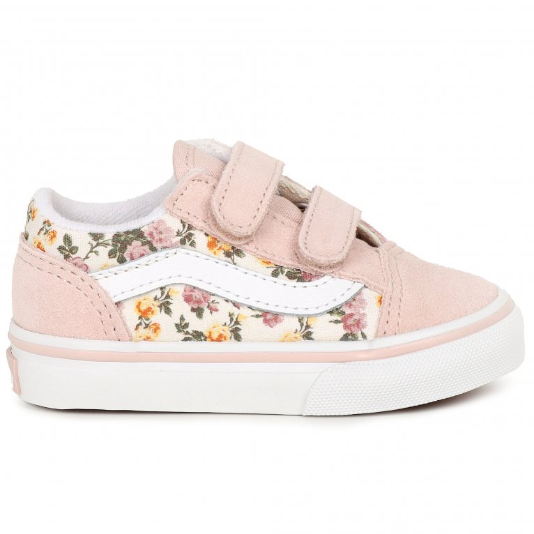 Charles Clinkard Vans Old Skool V Tod Girls Infant Canvas Shoes