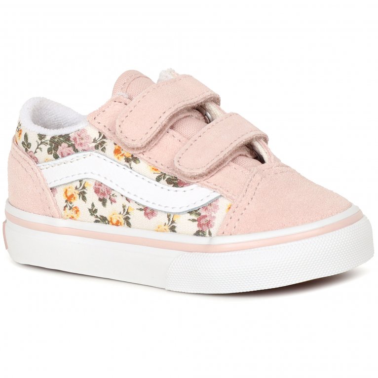 charles clinkard Vans Old Skool V Tod Girls Infant Canvas Shoes