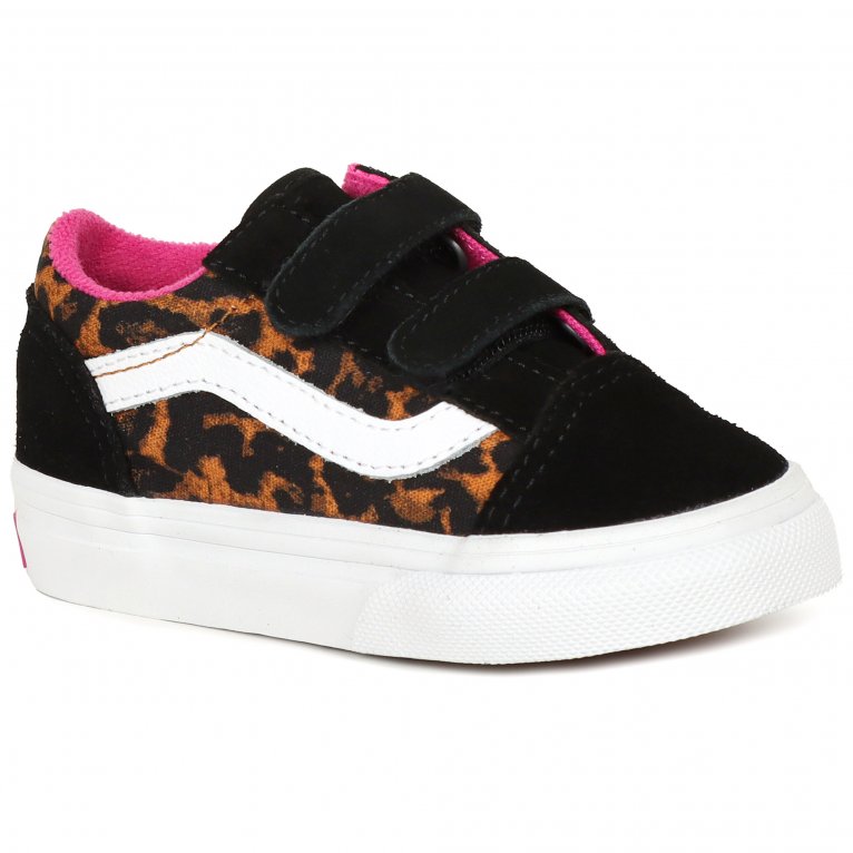 charles clinkard Vans Old Skool V Tod Girls Infant Canvas Shoes