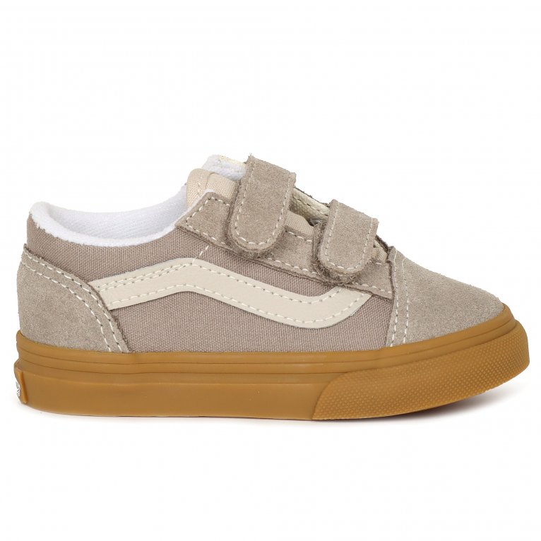 Charles Clinkard Vans Old Skool V Tod Kids Infant Canvas Shoes