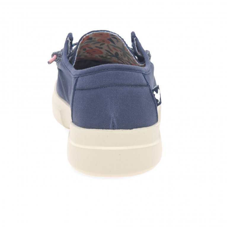 Charles Clinkard Walk In Pitas Dafne Womens Canvas Shoes