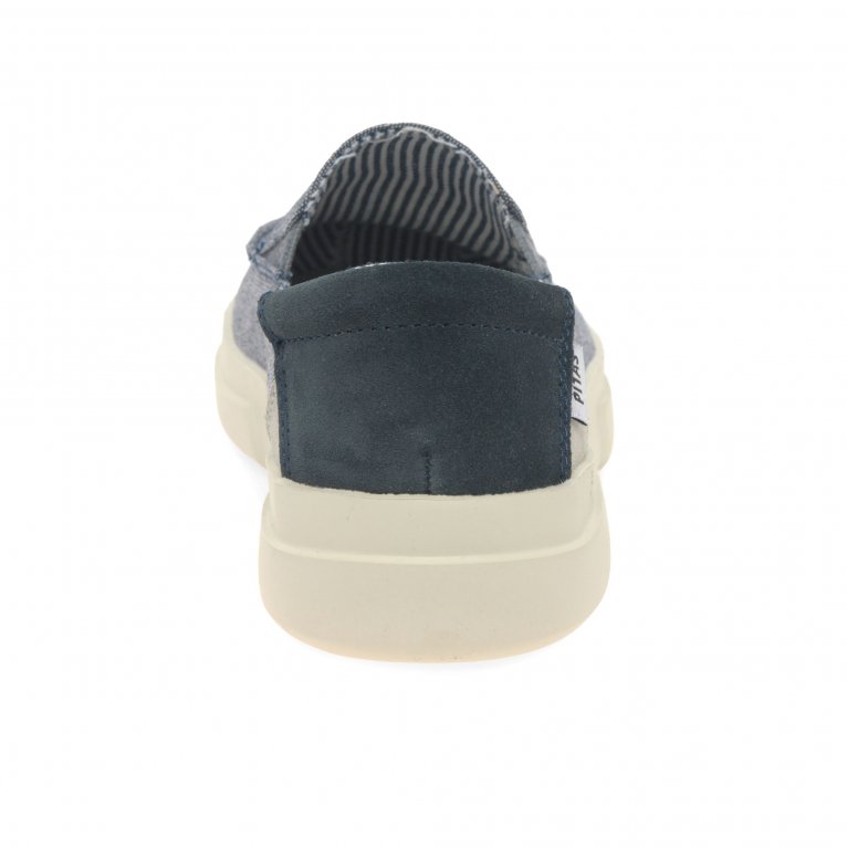 Charles Clinkard Walk In Pitas Jara Slip On Womens Canvas Shoes