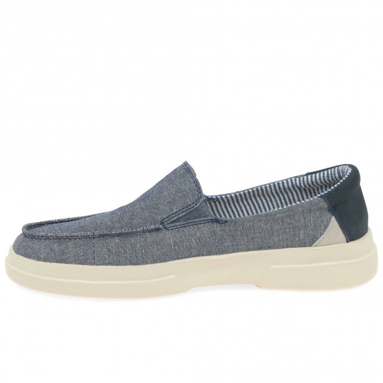 Charles Clinkard Walk In Pitas Jara Slip On Womens Canvas Shoes