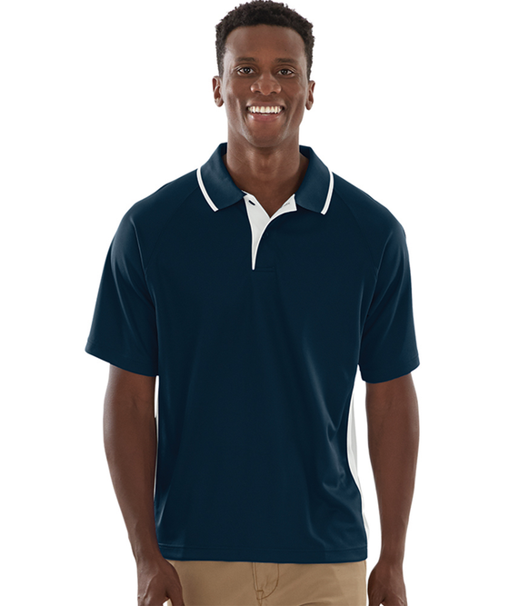 charles river apparel Men's Color Blocked Wicking Polo