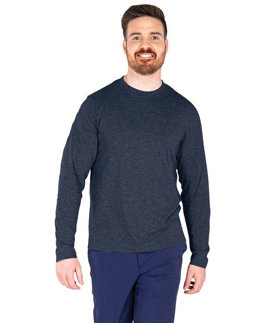 Charles River Apparel Men's Comfort-Core Long-Sleeve Crew