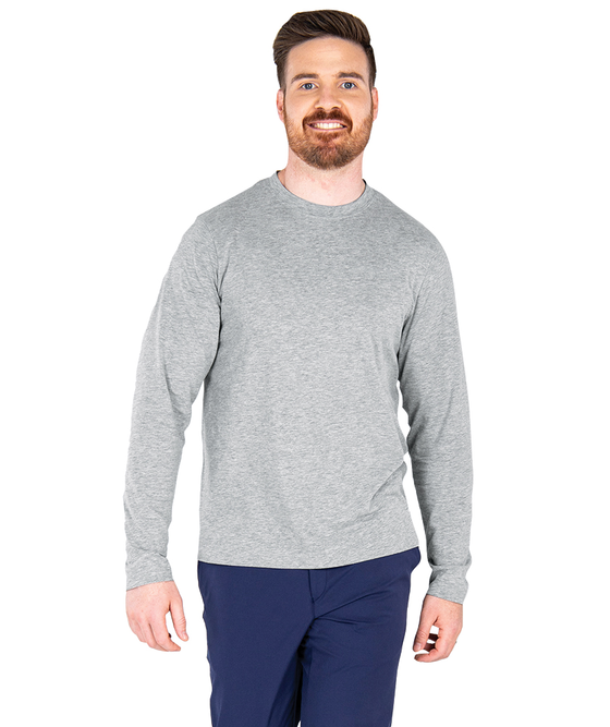 charles river apparel Men's Comfort-Core Long-Sleeve Crew