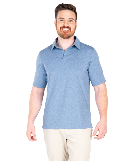 Charles River Apparel Men's Heathered Eco-Logic Stretch Polo
