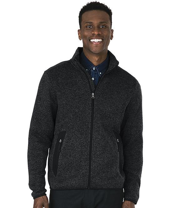 Charles River Apparel Men's Heathered Fleece Jacket