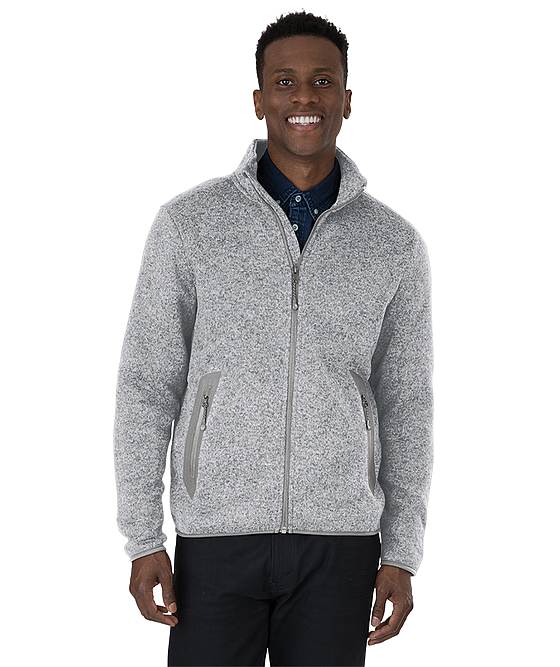Charles River Apparel Men's Heathered Fleece Jacket