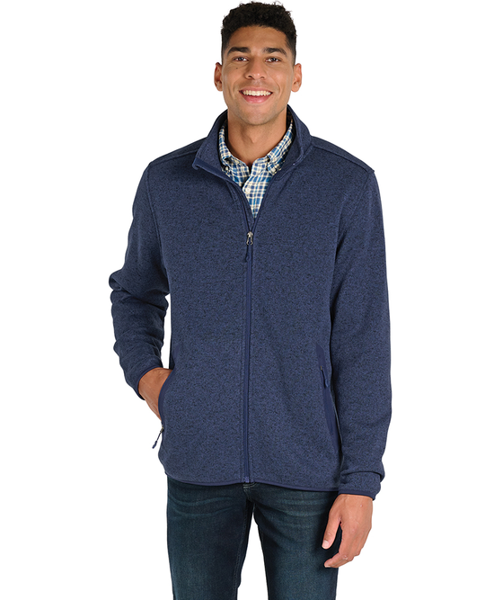 Charles River Apparel Men's Heathered Fleece Jacket