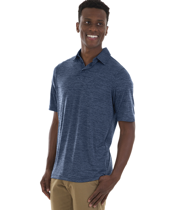charles river apparel Men's Space Dye Performance Polo