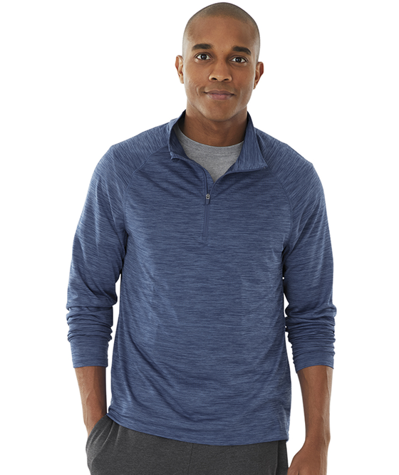 charles river apparel Men's Space Dye Performance Pullover
