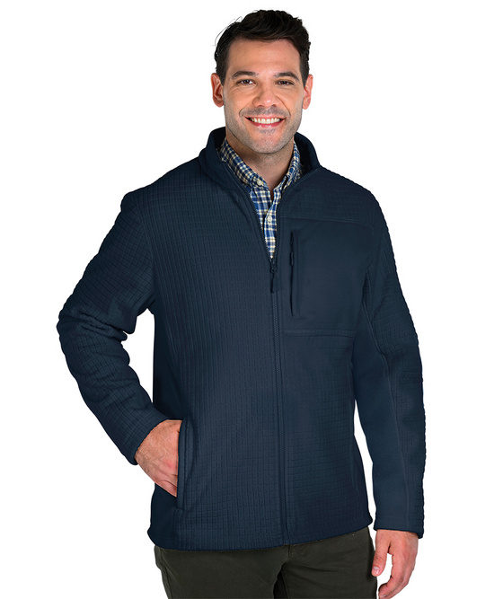 charles river apparel Men's Terrain Textured Fleece Jacket