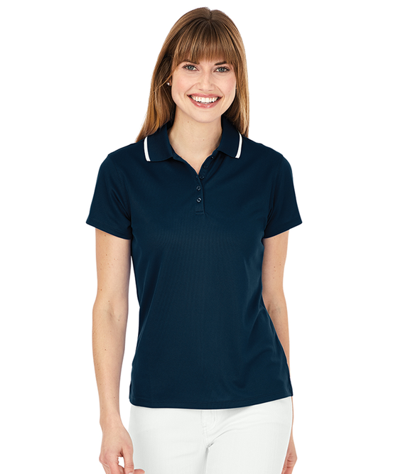 charles river apparel Women's Classic Solid Wicking Polo