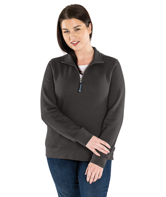 Charles River Apparel Women's Crosswind Quarter Zip Sweatshirt