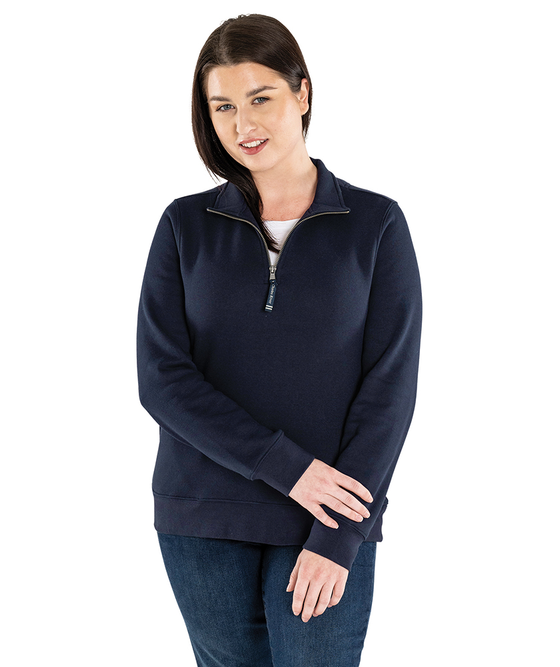 Charles River Apparel Women's Crosswind Quarter Zip Sweatshirt
