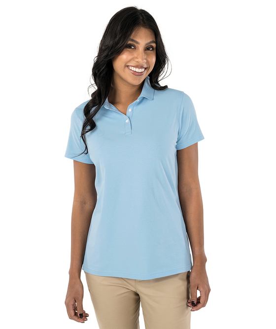 charles river apparel Women's Greenway Stretch Cotton Polo