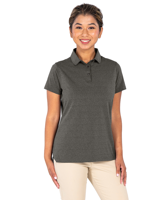 Charles River Apparel Women's Heathered Eco-Logic Stretch Polo