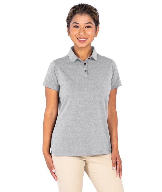 Charles River Apparel Women's Heathered Eco-Logic Stretch Polo