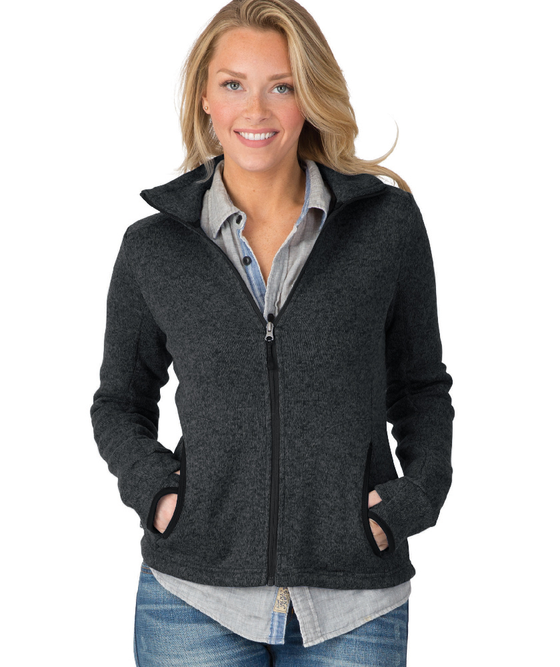 Charles River Apparel Women's Heathered Fleece Jacket
