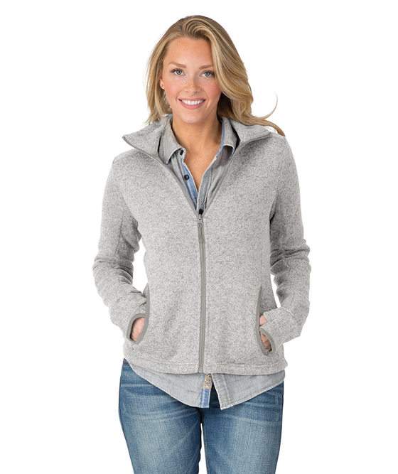 Charles River Apparel Women's Heathered Fleece Jacket