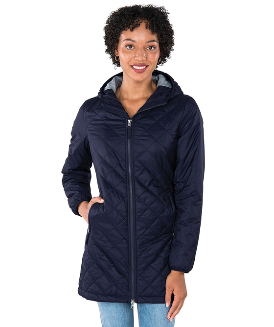 Charles River Apparel Women's Lithium Quilted Hooded Parka