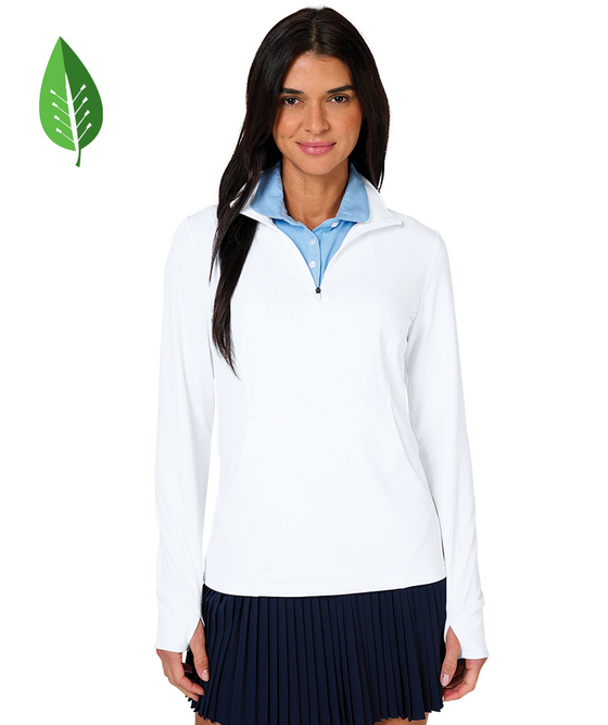 charles river apparel Women's Nu Fitness Quarter Zip