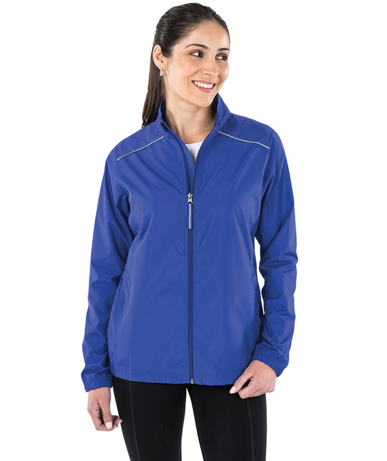 charles river apparel Women's Skyline Pack-N-Go® Full Zip Reflective Jacket