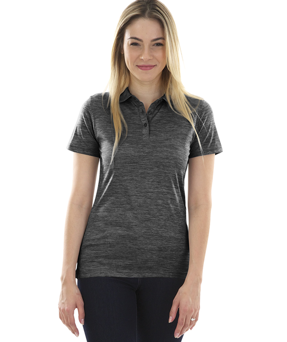 charles river apparel Women's Space Dye Performance Polo