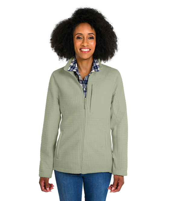 charles river apparel Women's Terrain Textured Fleece Jacket