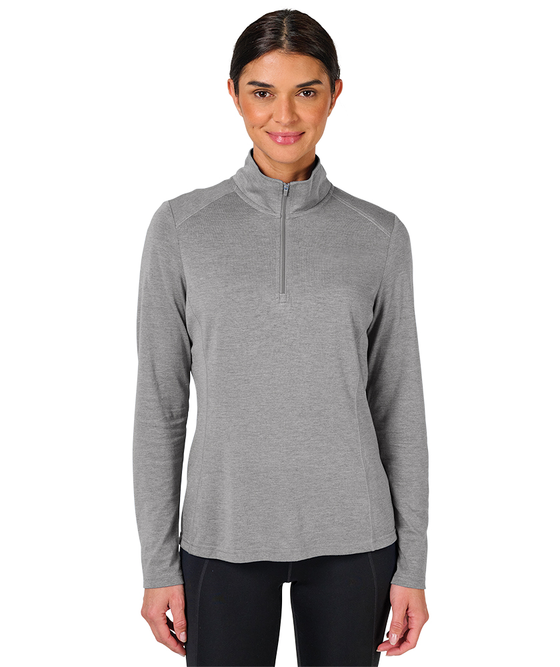 Charles River Apparel Women's Vista Tri-Blend Quarter Zip