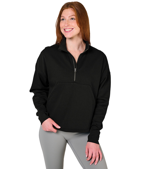 Charles River Apparel Women's Willow Half Zip Sweatshirt