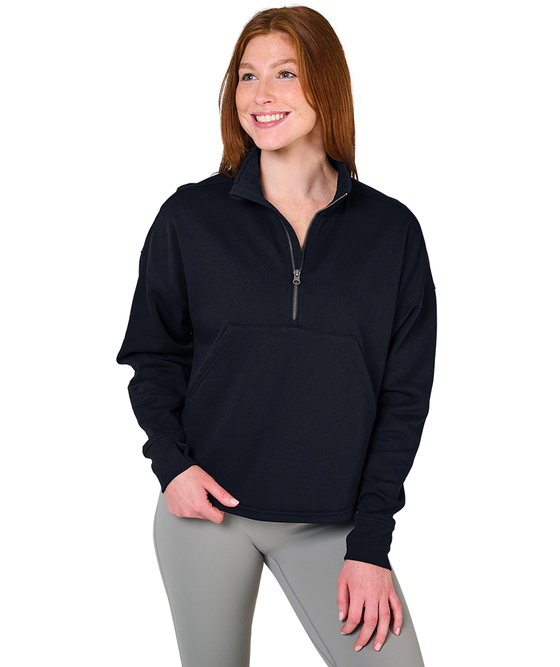 Charles River Apparel Women's Willow Half Zip Sweatshirt
