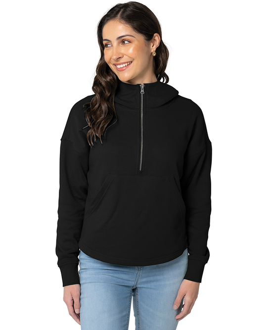 Charles River Apparel Women's Willow Scallop Hem Hoodie