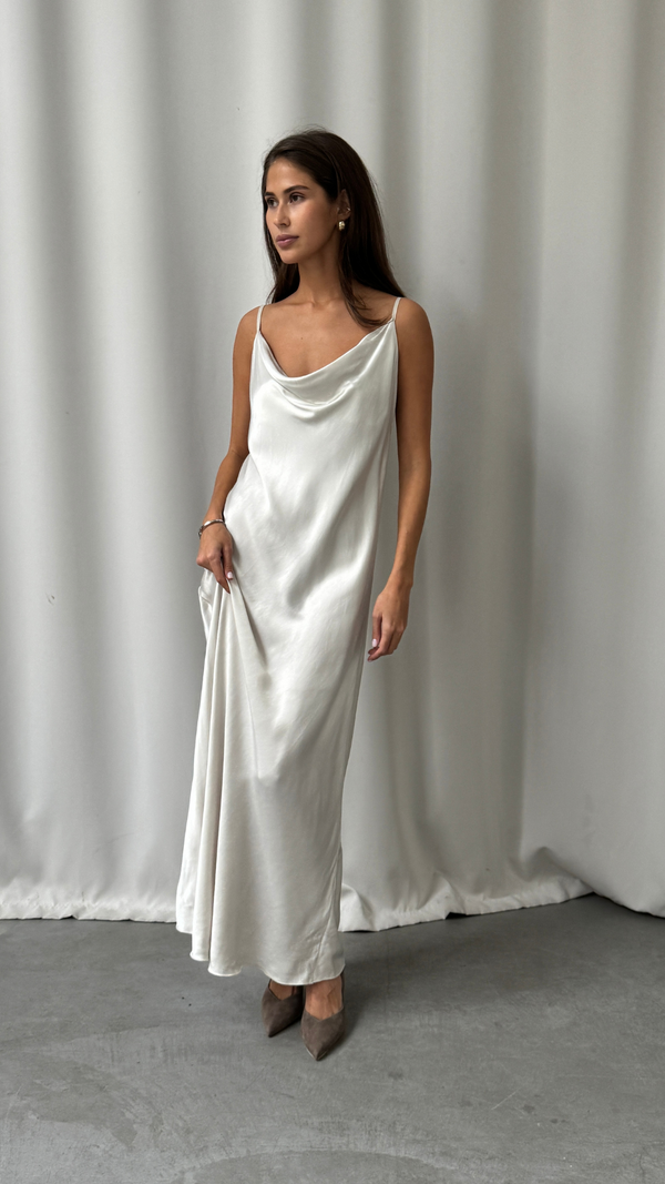 Charli Alena Satin Dress - Pearl Dresses
